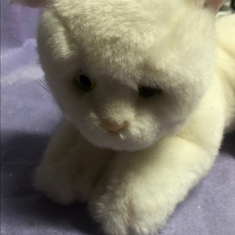 Russ Berrie Cream Plush Cat